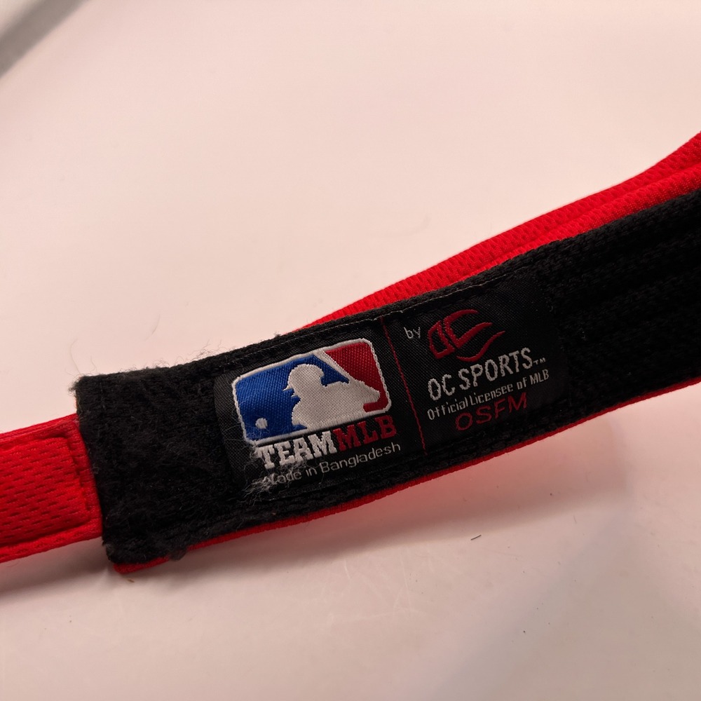 Washington Nationals Visor Red OC Sports MLB Adjustable Mesh Hat OSFM - Picture 8 of 8